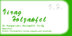 virag holzapfel business card